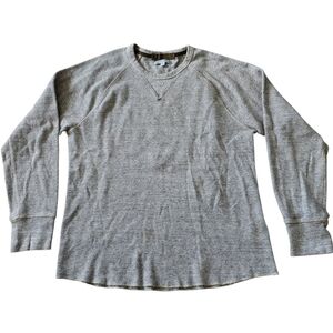 Wallace & Barnes Gray Long Sleeve Waffle Knit Thermal Shirt. Sz. M